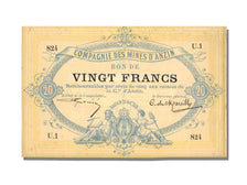 FRANCE, Anzin, 20 Francs, 1870, 1870-10-20, AU(55-58), U.1, Jérémie #59.04.A