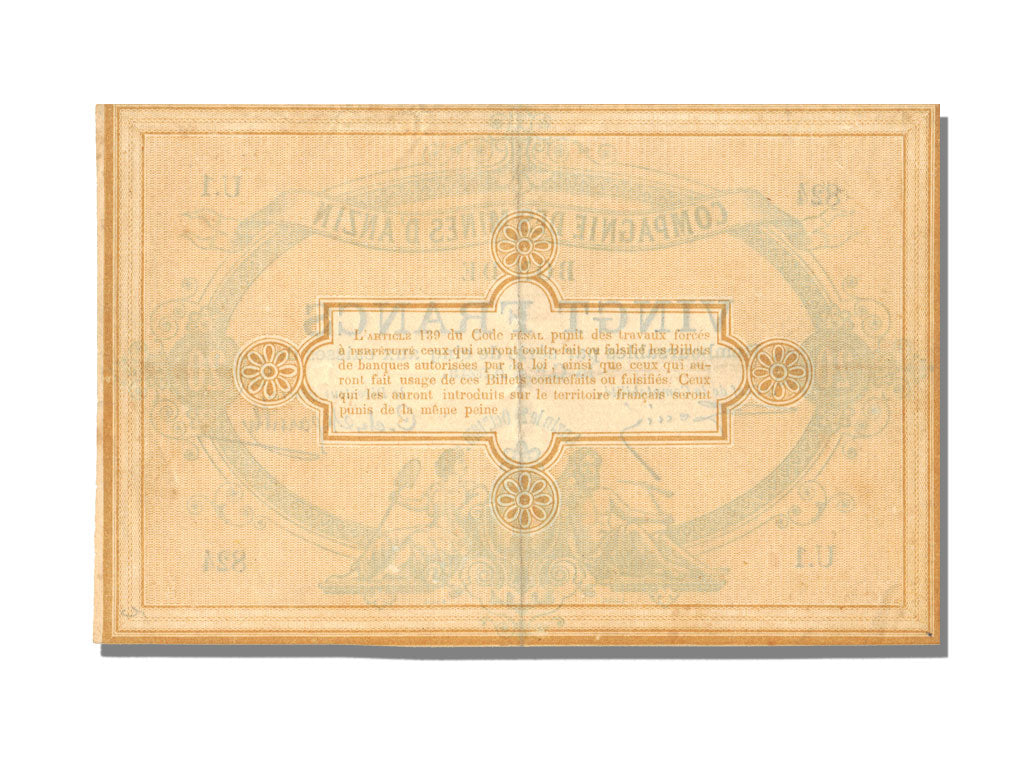 FRANCE, Anzin, 20 Francs, 1870, 1870-10-20, AU(55-58), U.1, Jérémie #59.04.A