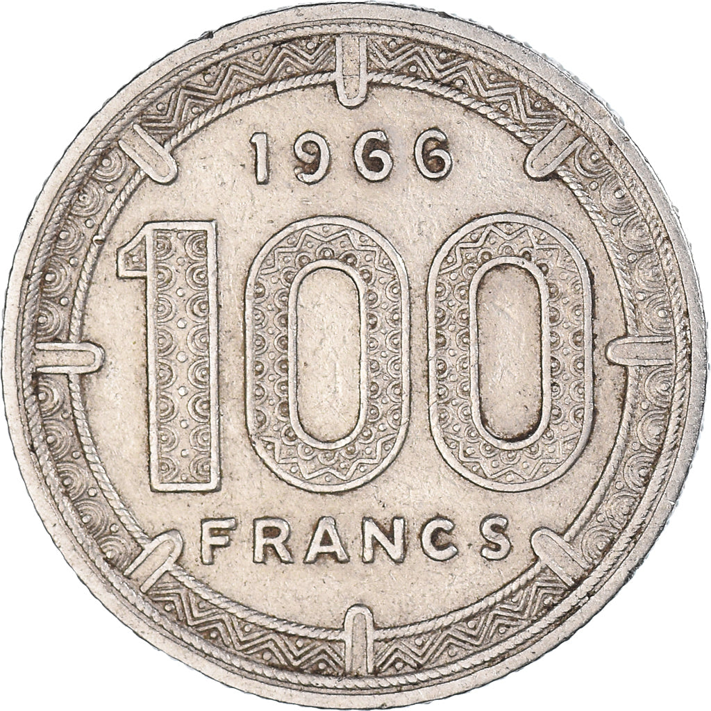 Munten, Staten van Equatoriaal Afrika, 100 Francs, 1966
