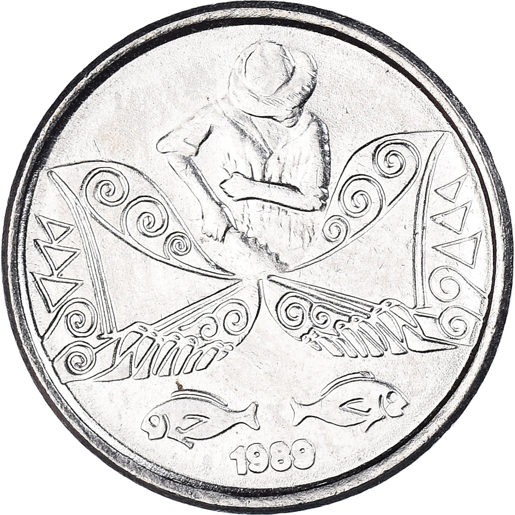 Coin, Brazil, 5 Centavos, 1989