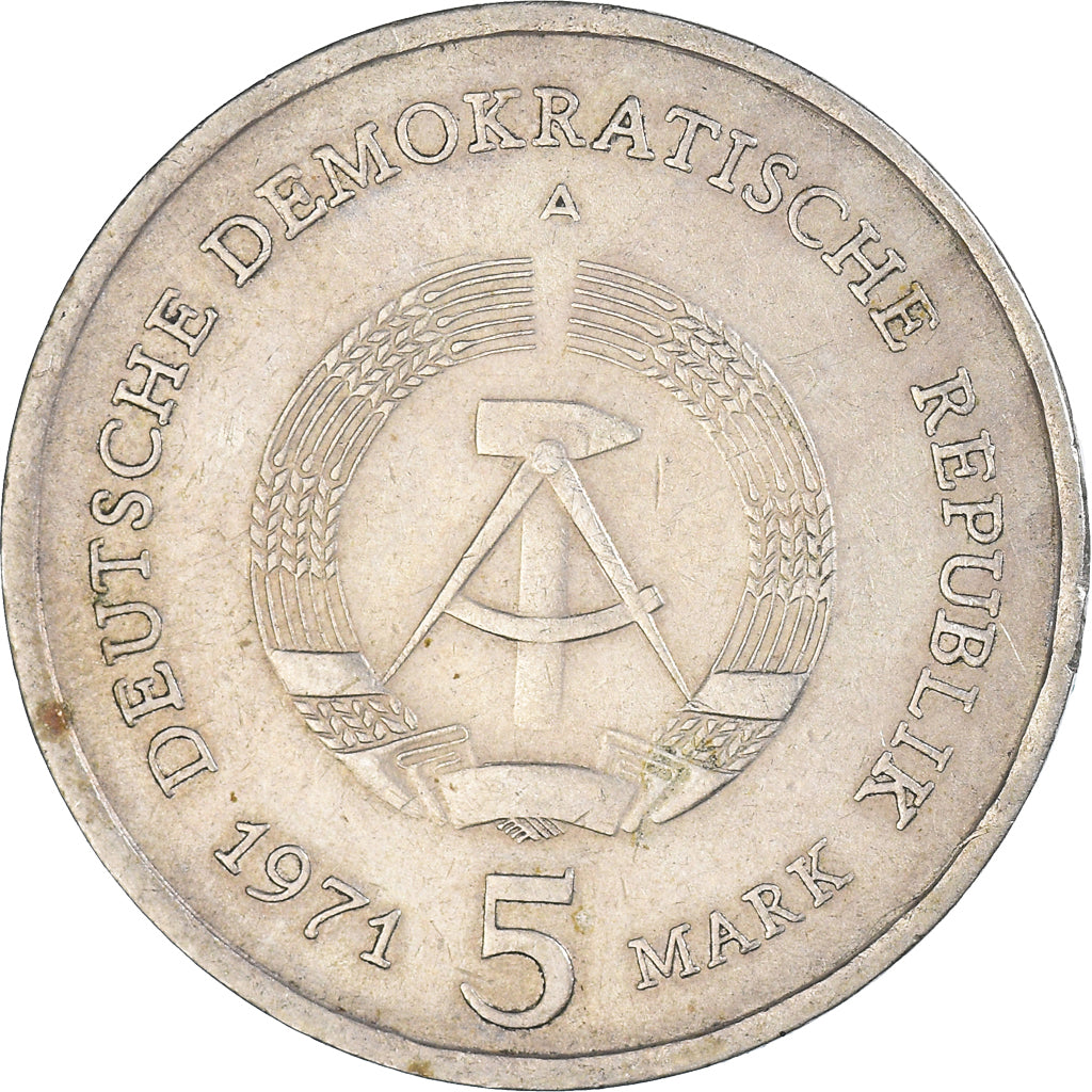 Munten, DUITSE DEMOCRATISCHE REPUBLIEK, 5 Mark, 1971