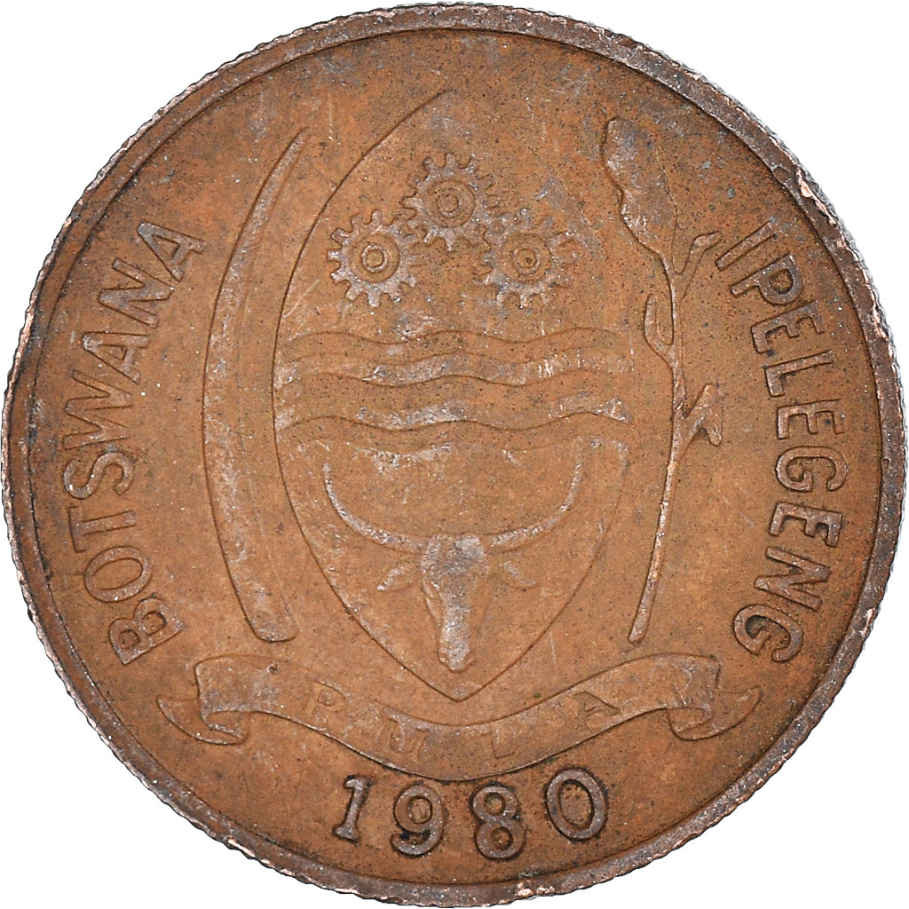 Münze, Botswana, 5 Thebe, 1980