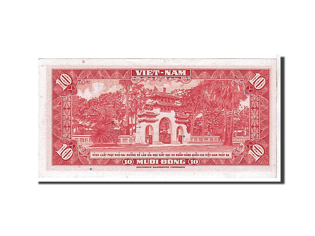 Billet, South Viet Nam, 10 D<ox>ng, 1962, KM:5a, NEUF