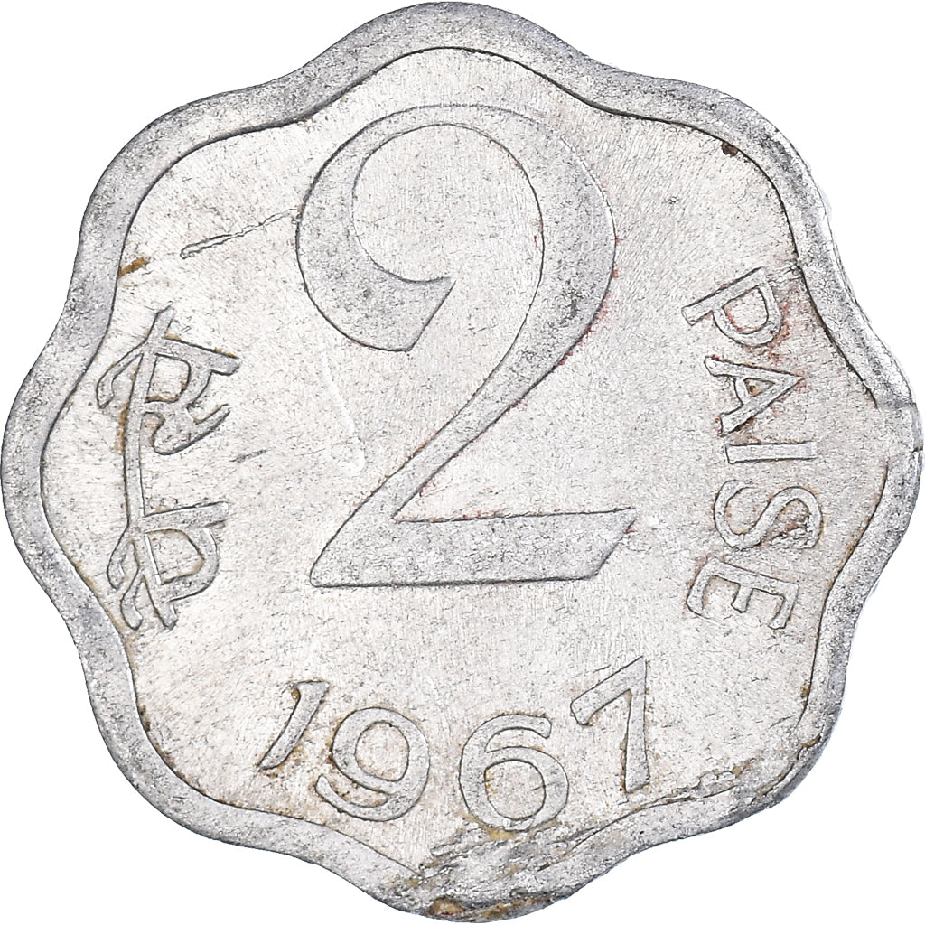 Coin, India, 2 Paise, 1967