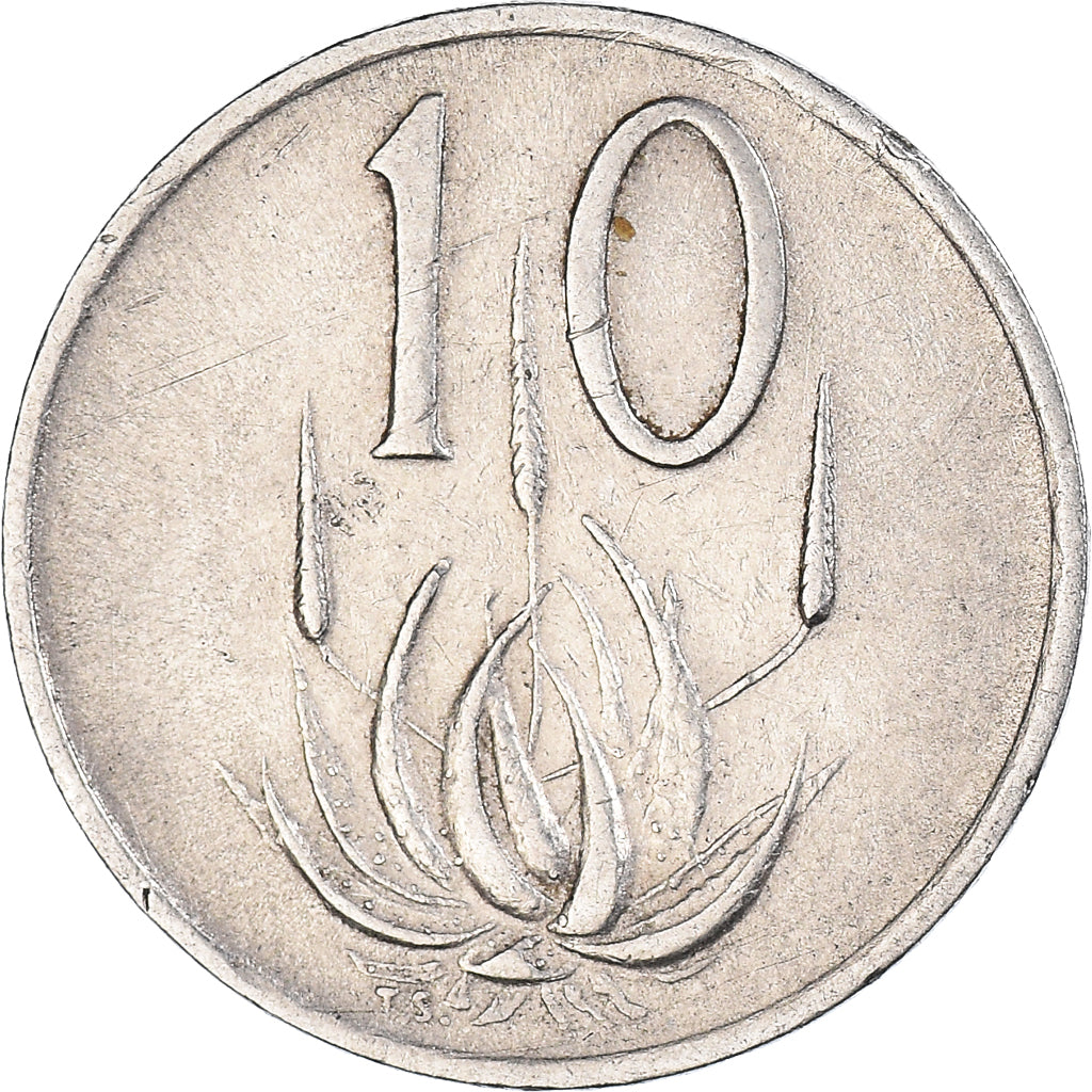 Moneda, Sudáfrica, 10 Cents, 1972
