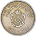 Moneda, Libia, 20 Milliemes, 1960