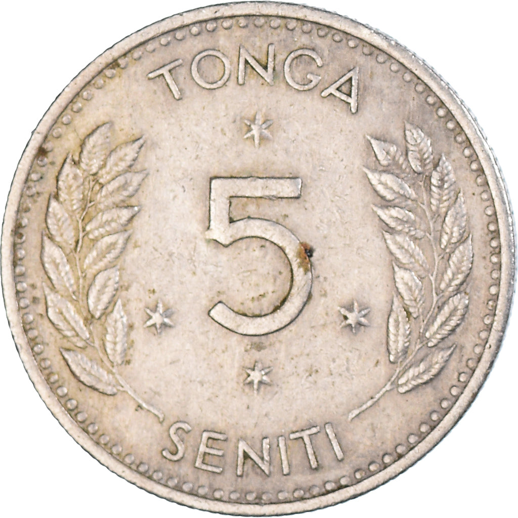 Münze, Tonga, 5 Seniti, 1968