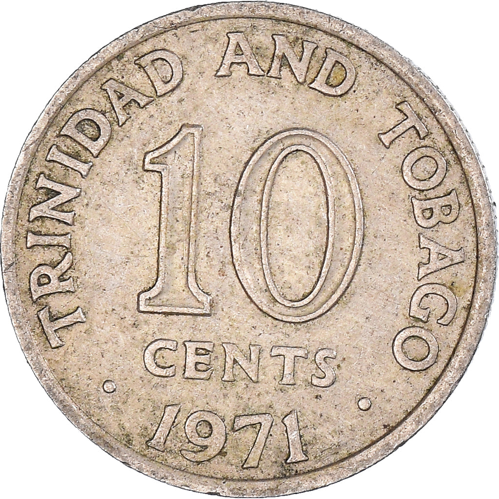 Coin, TRINIDAD & TOBAGO, 10 Cents, 1971