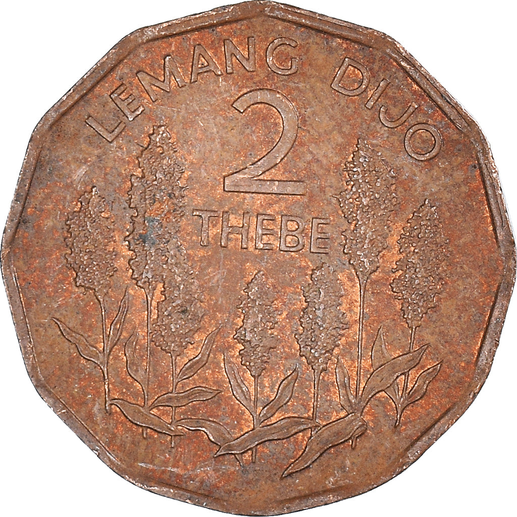 Münze, Botswana, 2 Thebe, 1981