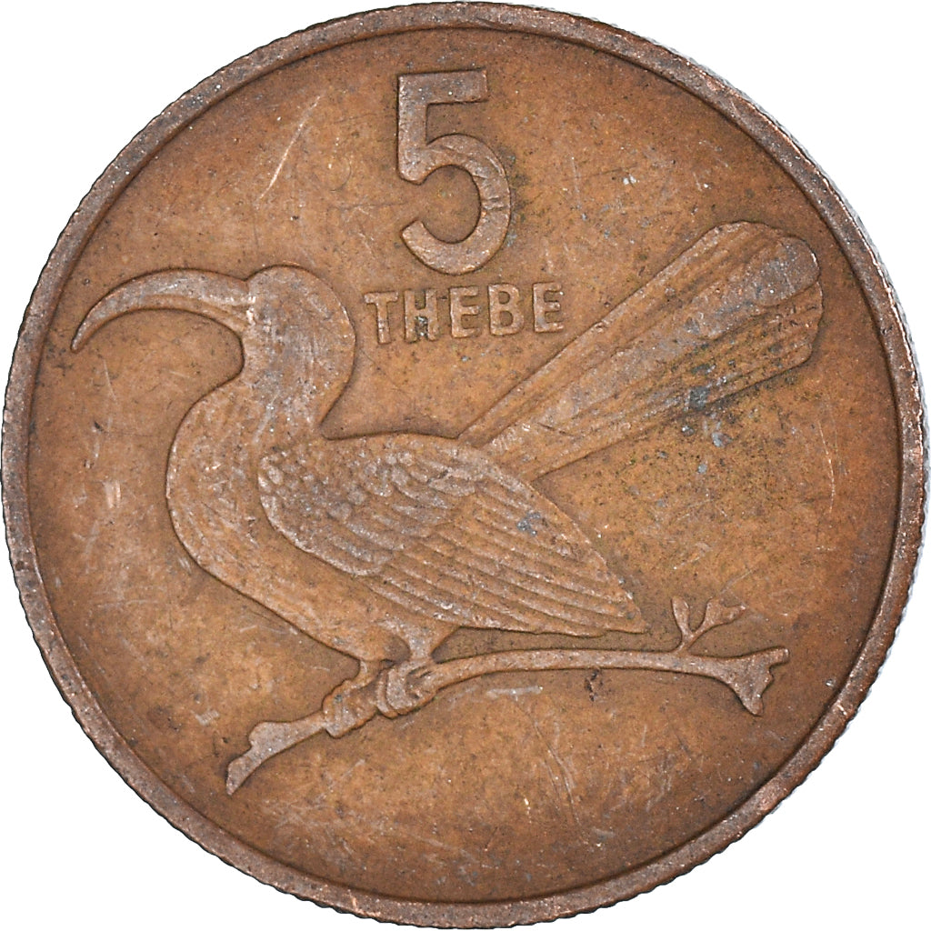 Monnaie, Botswana, 5 Thebe, 1979