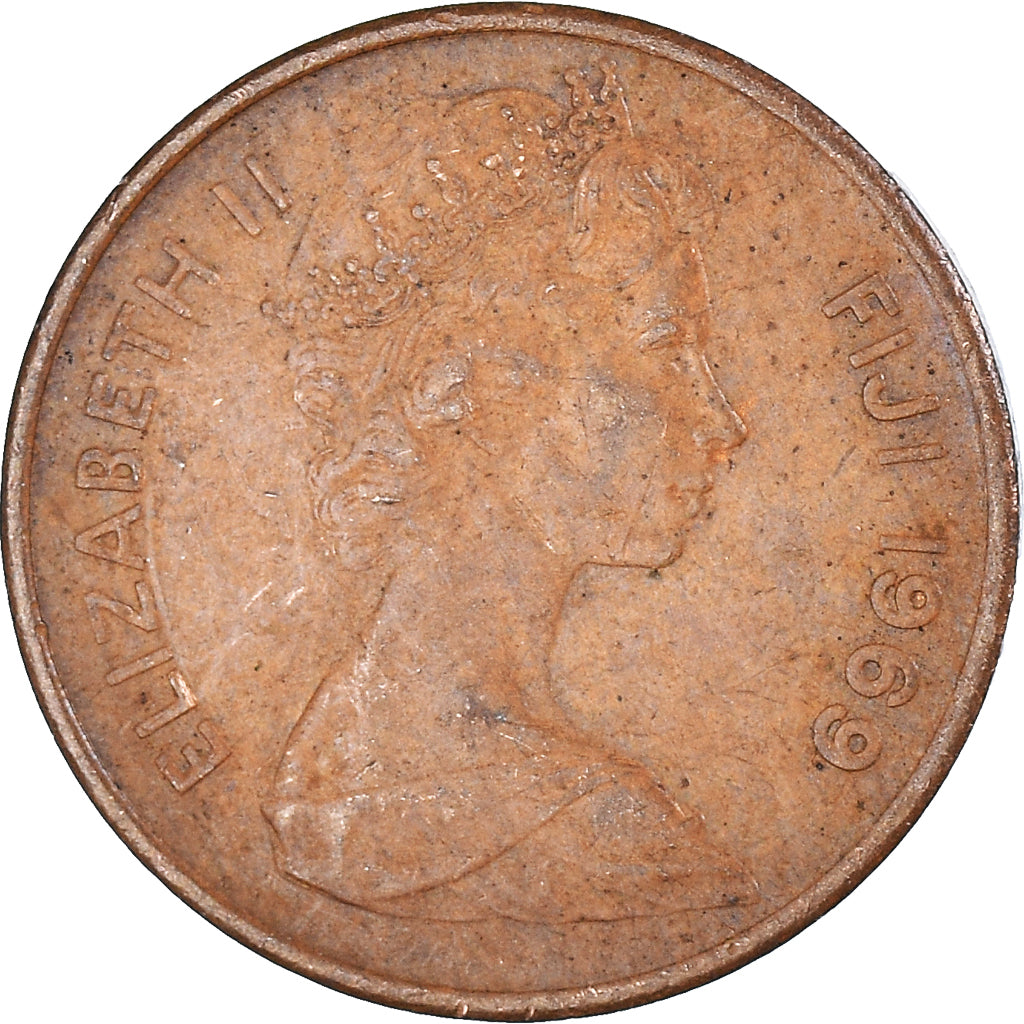 Coin, Fiji, Cent, 1969