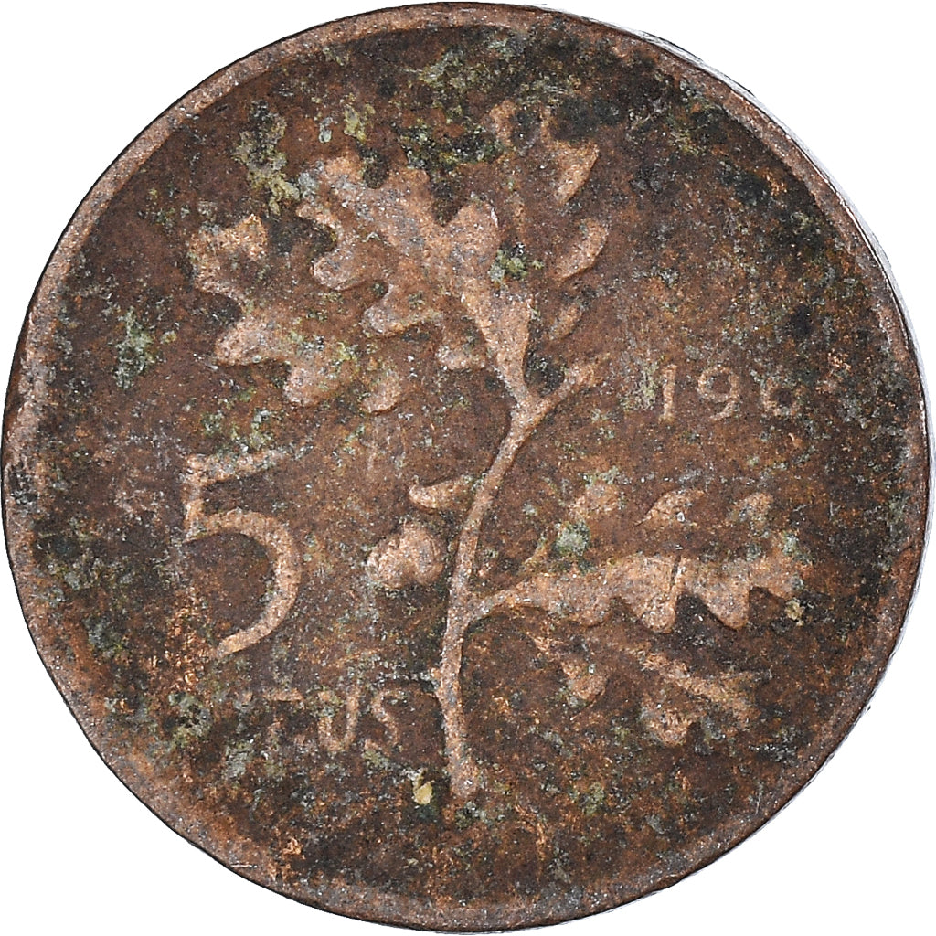 Monnaie, Turquie, 5 Kurus, 1964