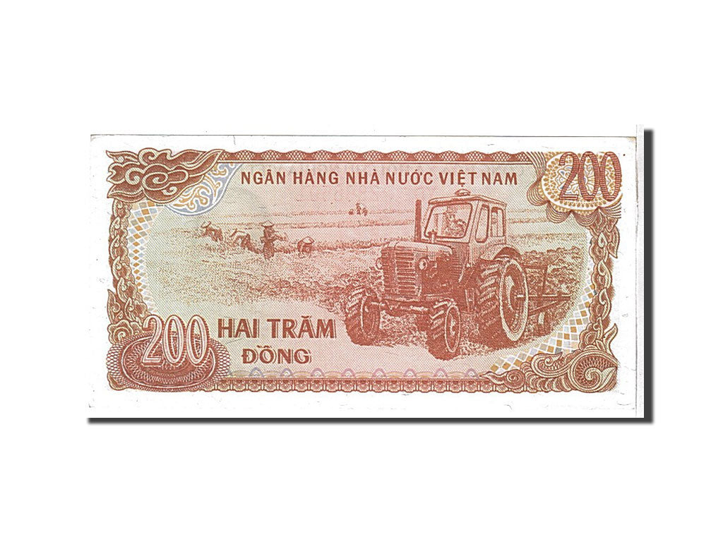 Biljet, Viëtnam, 200 Dông, 1987, KM:100a, SPL