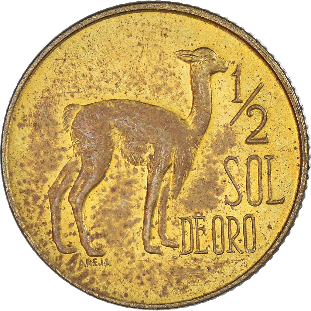 Munten, Peru, 1/2 Sol, 1973