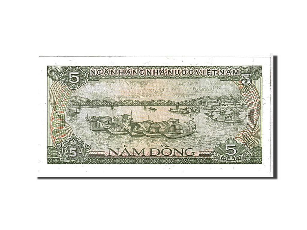 Biljet, Viëtnam, 5 D<ox>ng, 1985, SPL