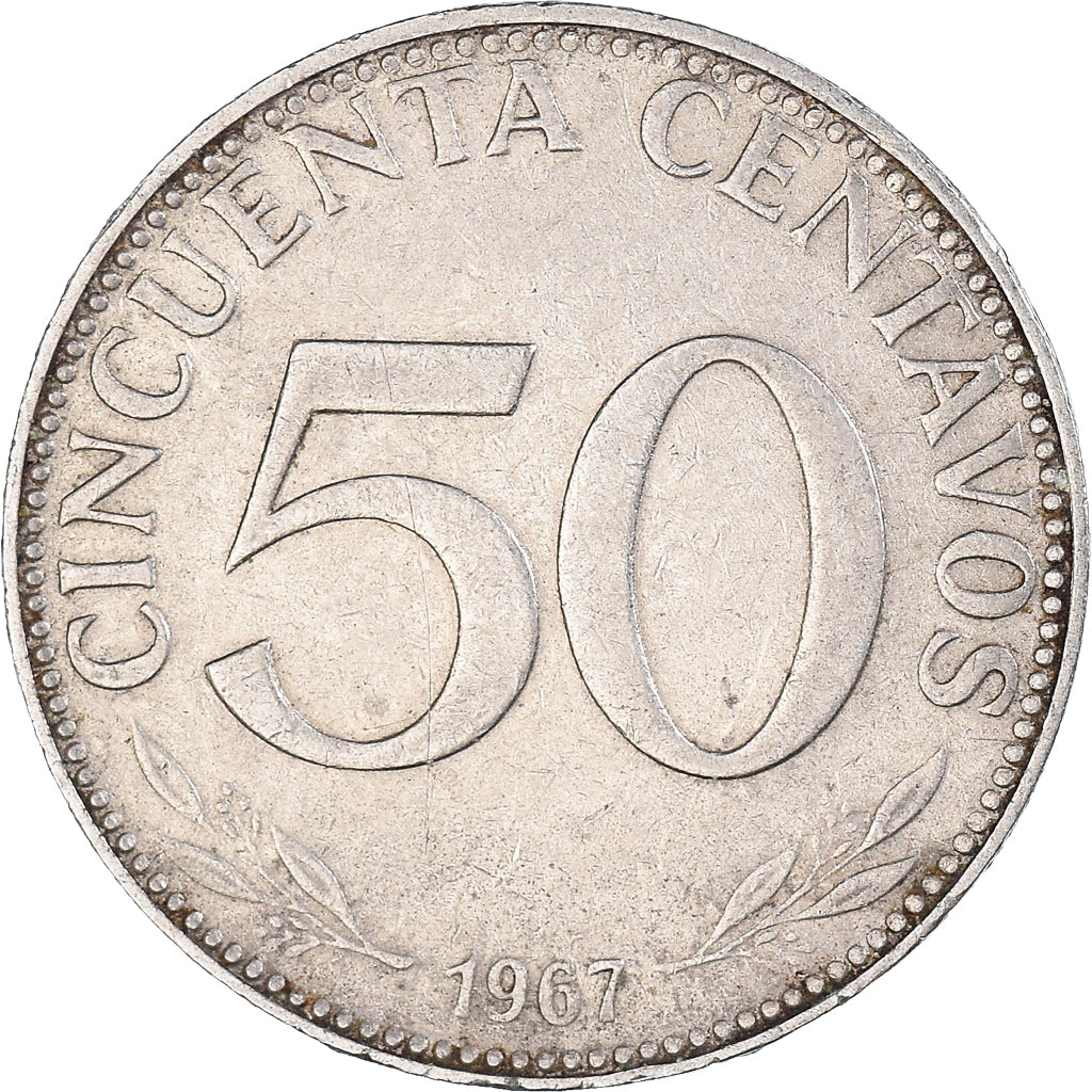 Monnaie, Bolivie, 50 Centavos, 1967