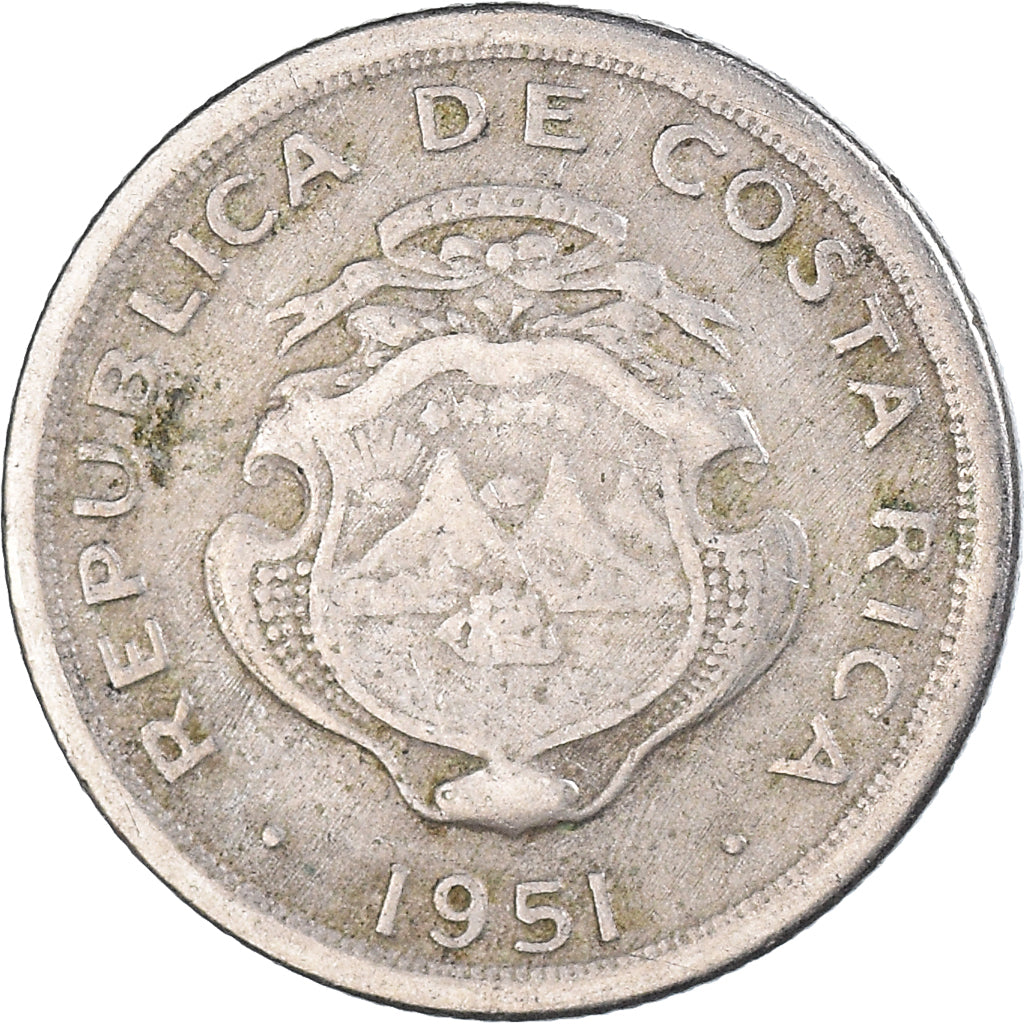 Munten, Costa Rica, 10 Centimos, 1951