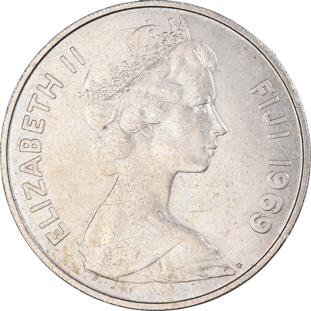 Coin, Fiji, 20 Cents, 1969
