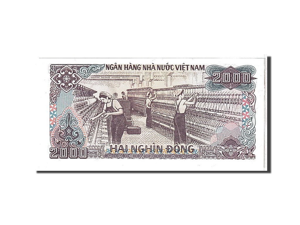 Banknote, Viet Nam, 2000 Dông, 1988, KM:107a, UNC(65-70)