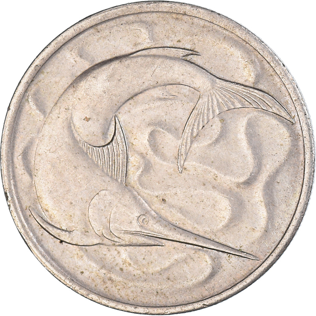 Monnaie, Singapour, 20 Cents, 1969