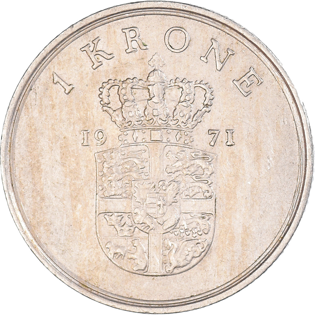 Coin, Denmark, Krone, 1971