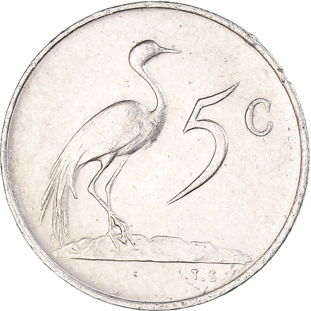 Moeda, África do Sul, 5 Cents, 1978