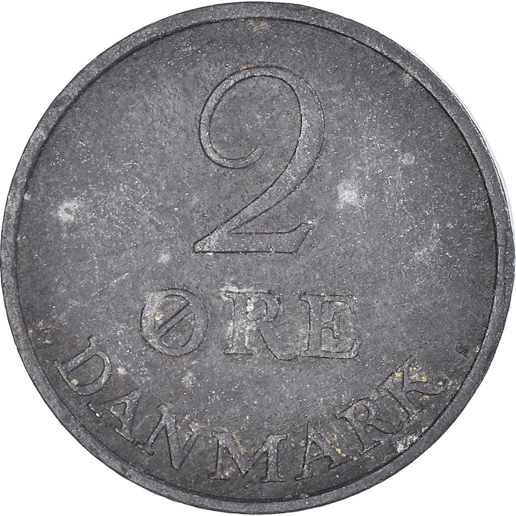 Munten, Denemarken, 2 Öre, 1955