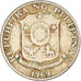 Moeda, Filipinas, 25 Sentimos, 1969