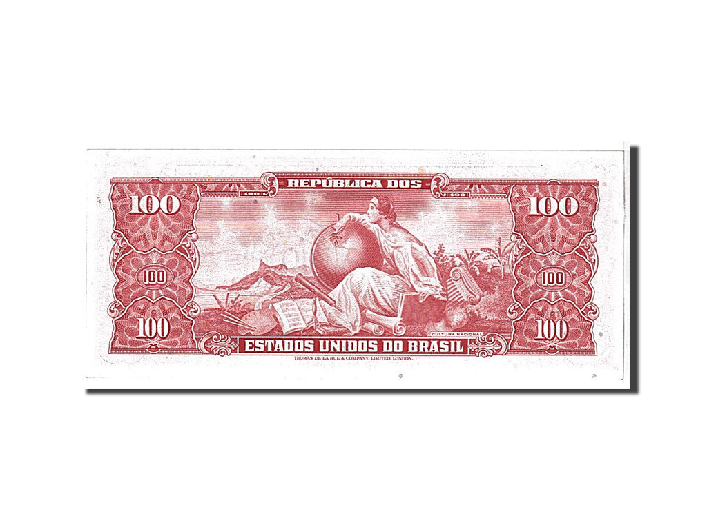 Geldschein, Brasilien, 10 Centavos on 100 Cruzeiros, 1966, KM:185b, UNZ