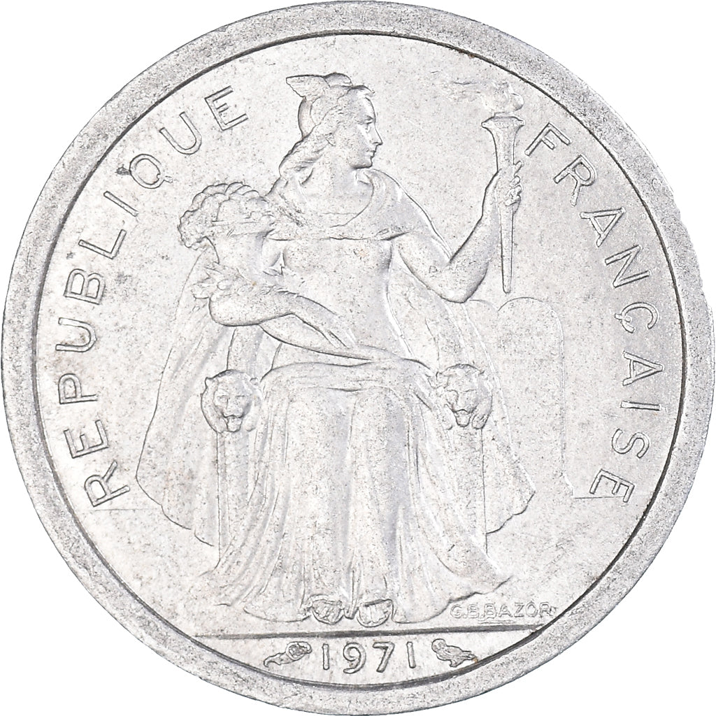Münze, Neukaledonien, Franc, 1971