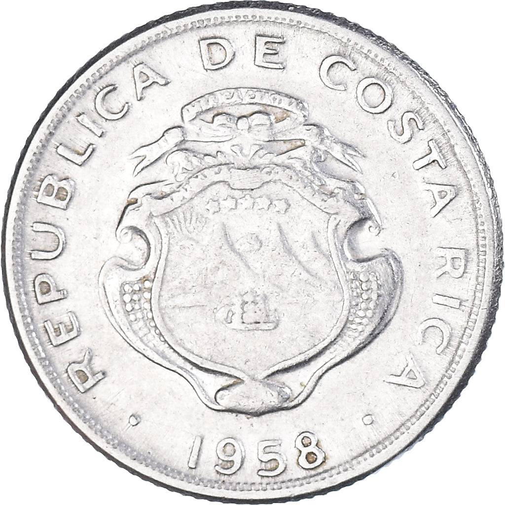 Moneta, Costa Rica, 10 Centimos, 1958