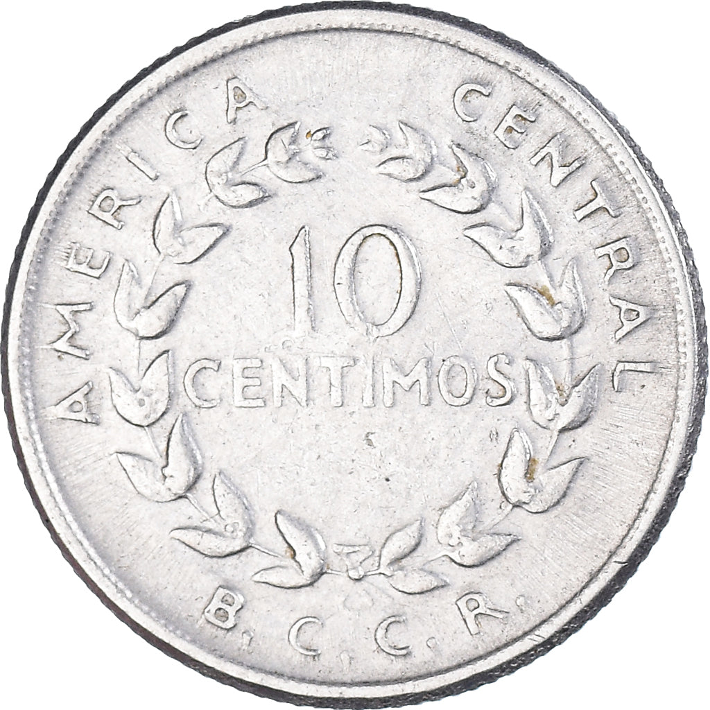 Moneta, Costa Rica, 10 Centimos, 1958