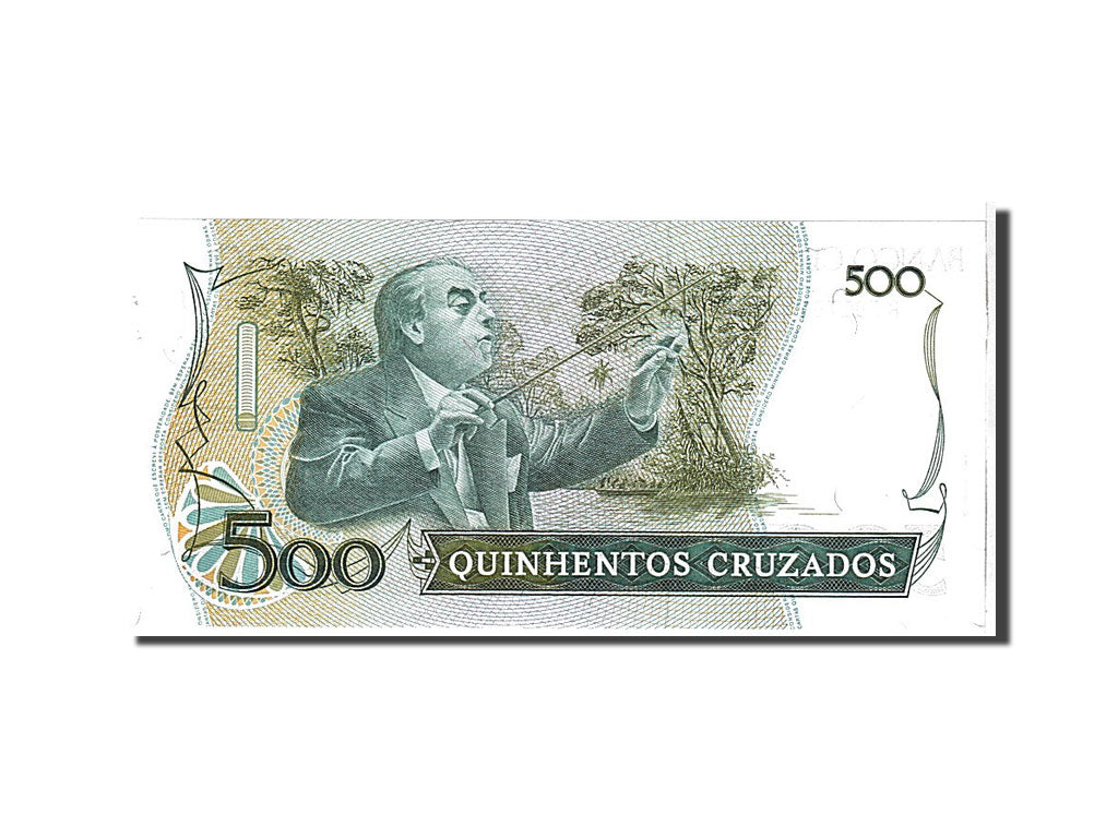 Banknote, Brazil, 500 Cruzados, 1988, UNC(65-70)