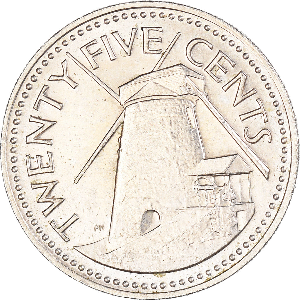 Coin, Barbados, 25 Cents, 1978