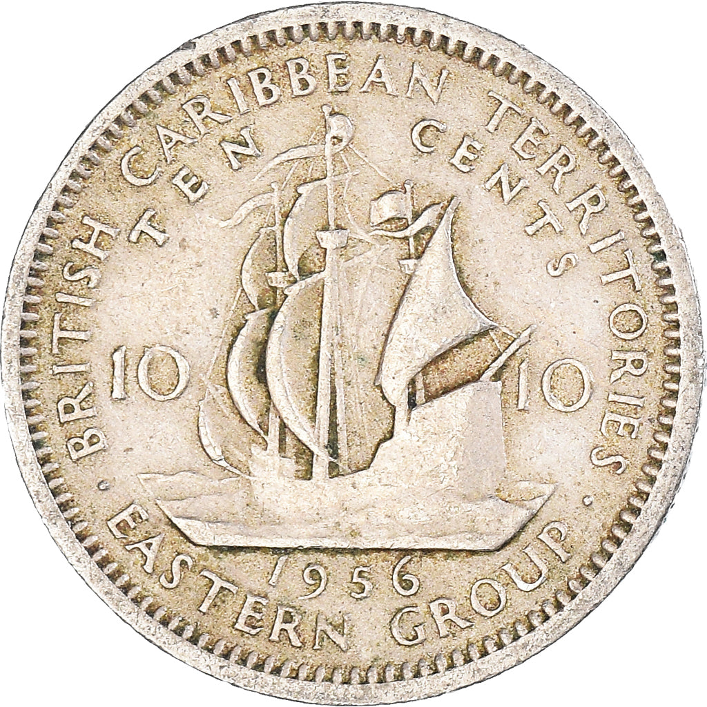 Munten, Staten van de oostelijke Caraïben, 10 Cents, 1956