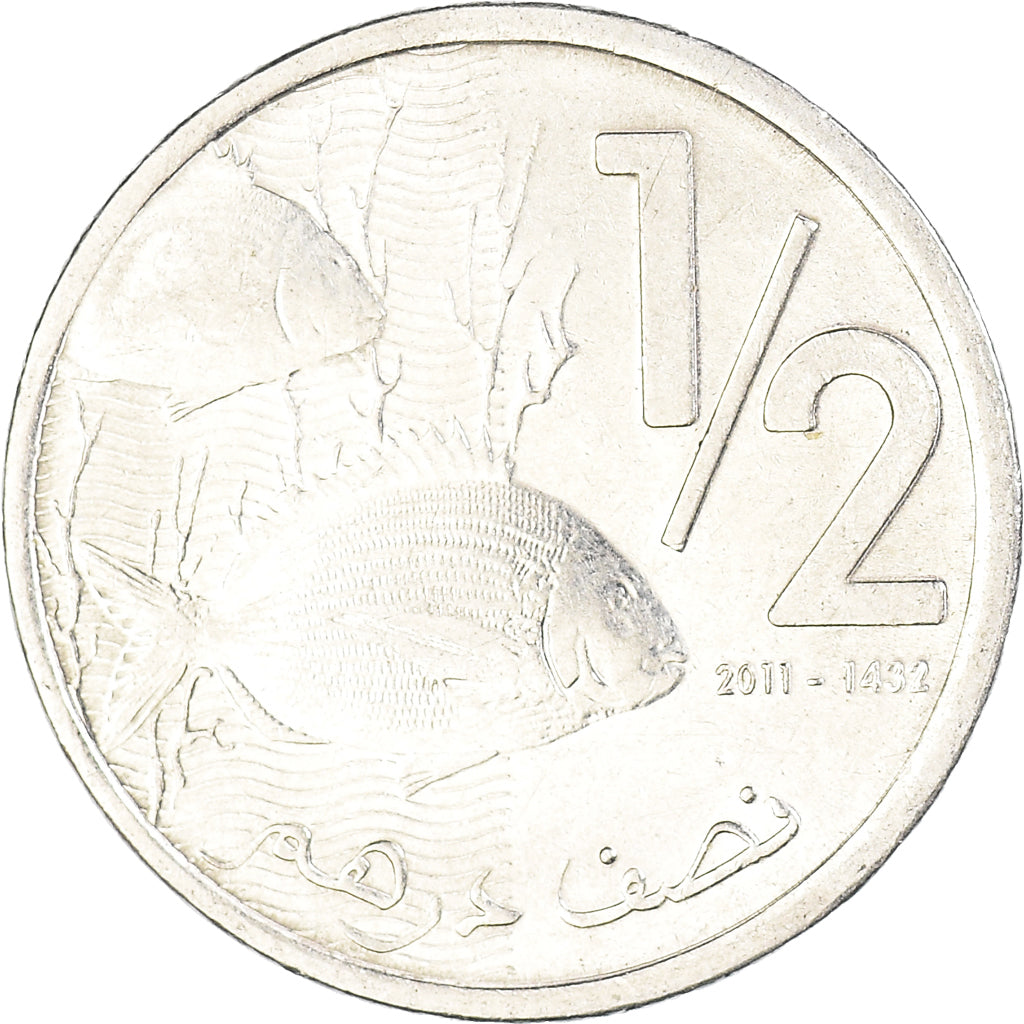 Münze, Marokko, 1/2 Dirham, 2011