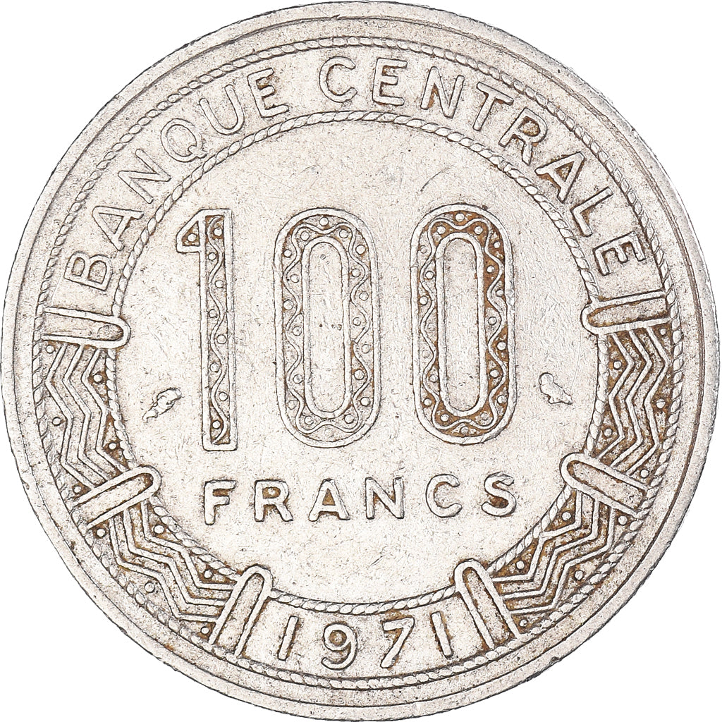 Munten, Congo, 100 Francs, 1971