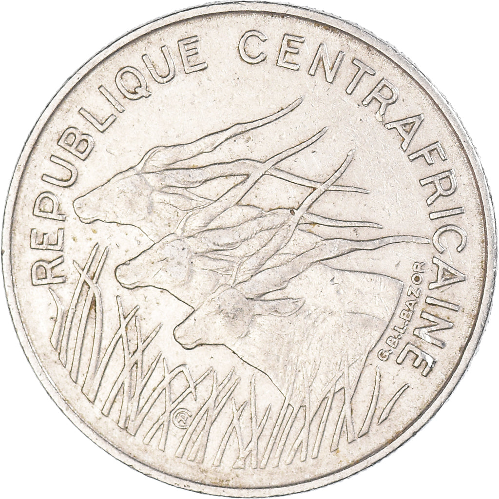 Moneda, República Centroafricana, 100 Francs, 1971