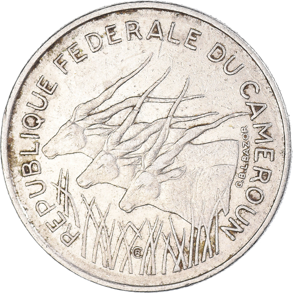 Monnaie, Cameroun, 100 Francs, 1972