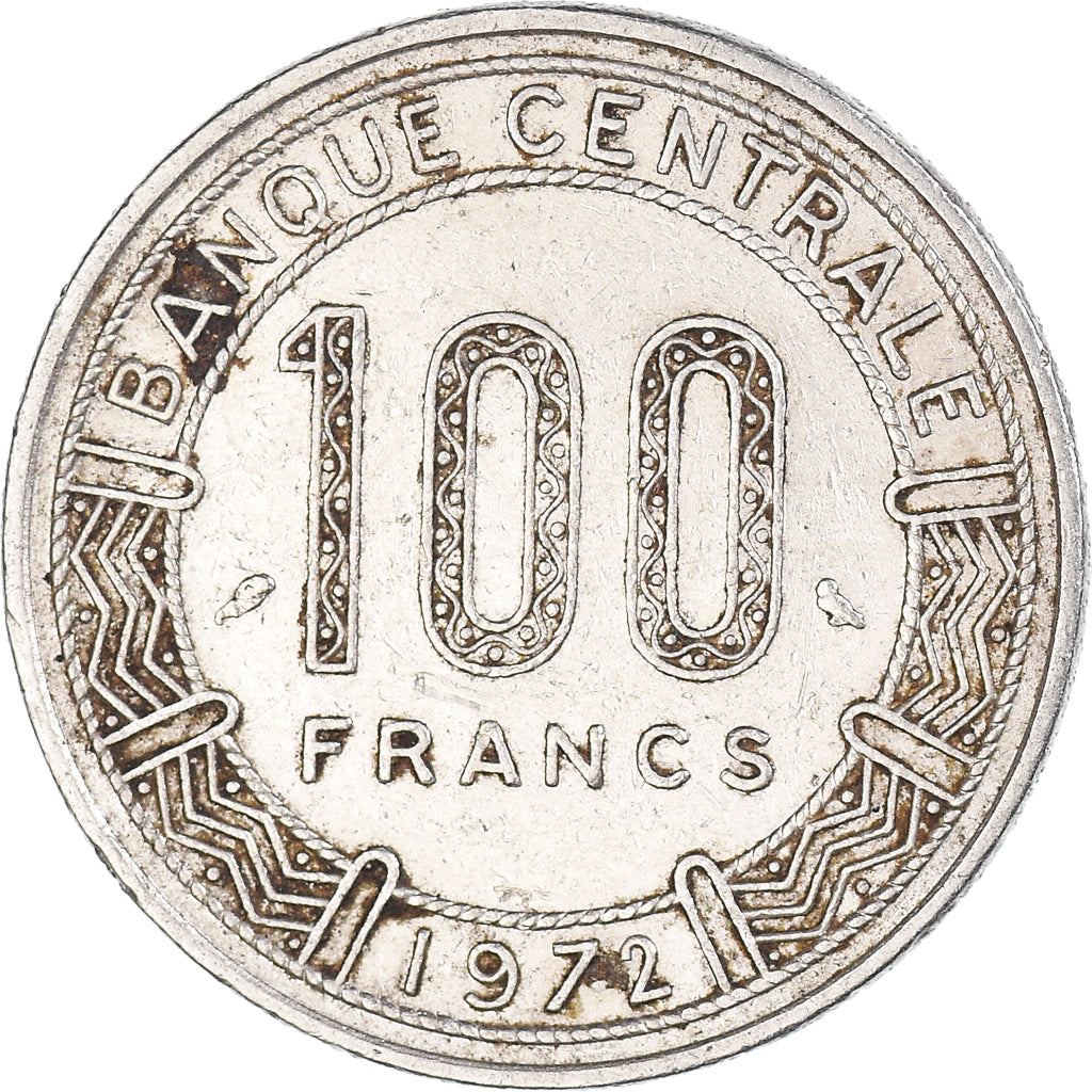 Monnaie, Cameroun, 100 Francs, 1972
