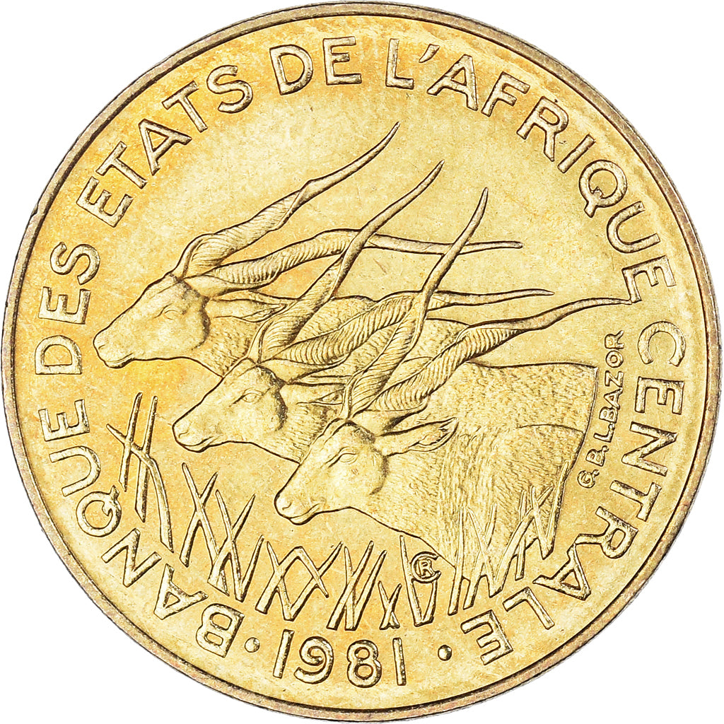 Munten, Staten van Centraal Afrika, 10 Francs, 1981
