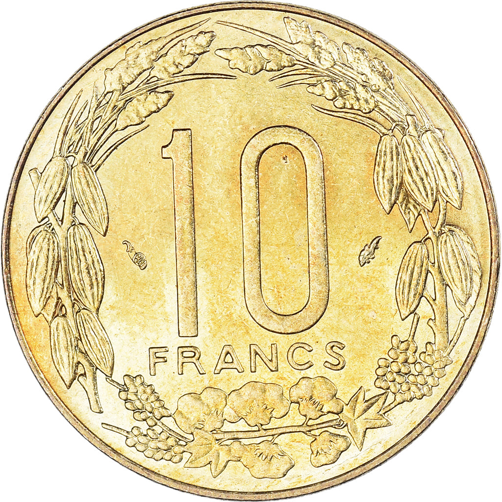 Munten, Staten van Centraal Afrika, 10 Francs, 1981