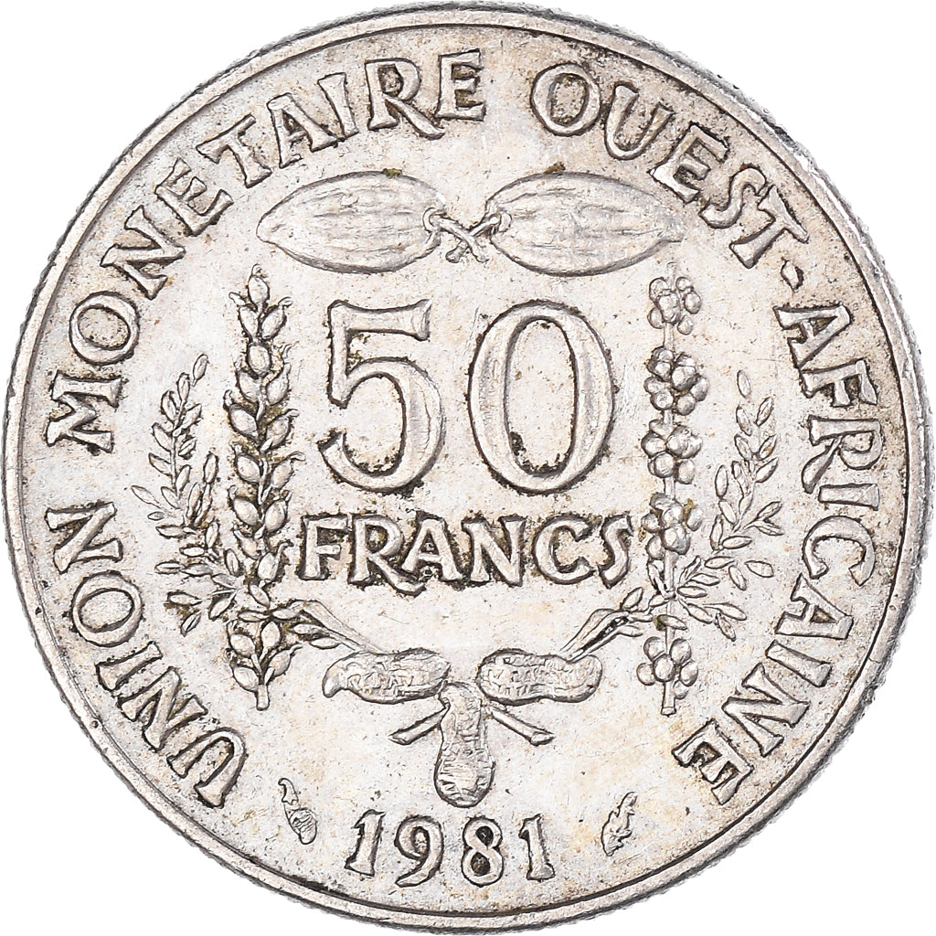 Moneda, Estados del África Occidental, 50 Francs, 1981