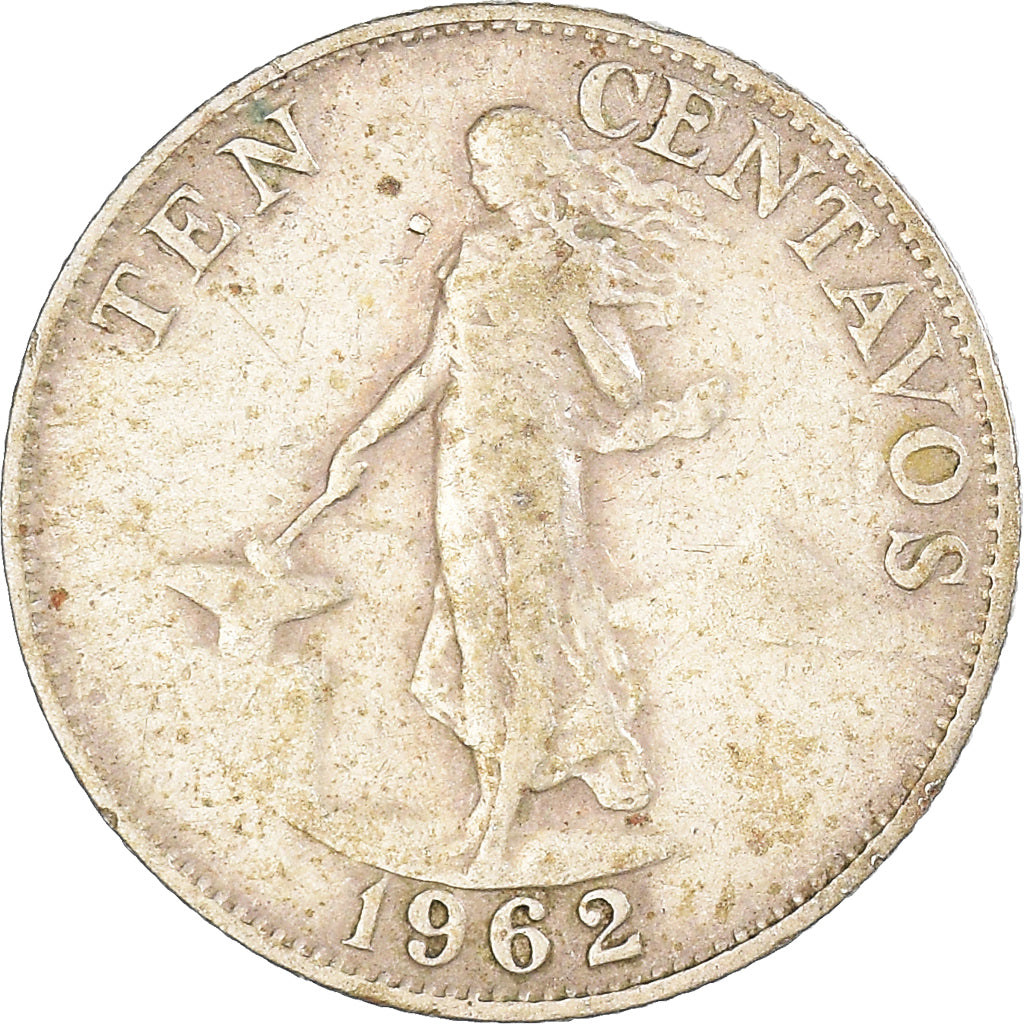 Moneta, Filipiny, 10 Centavos, 1962