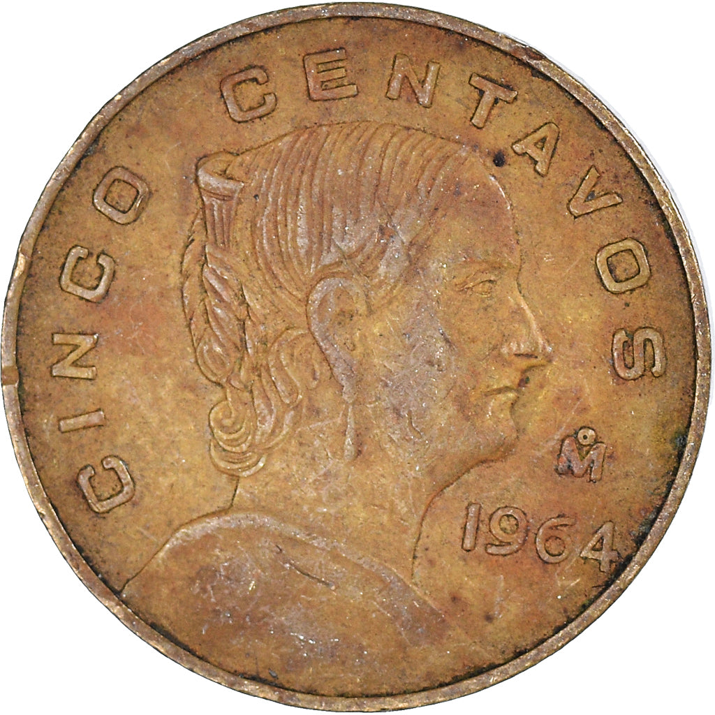 Moneta, Messico, 5 Centavos, 1964