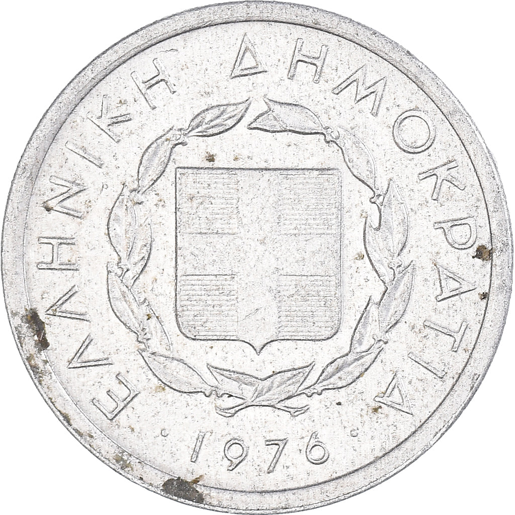 Munten, Griekenland, 10 Lepta, 1976