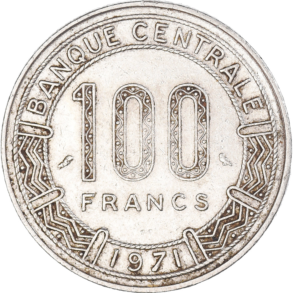 Coin, Gabon, 100 Francs, 1971