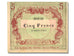 Biljet, 5 Francs, 1870, Frankrijk, SPL