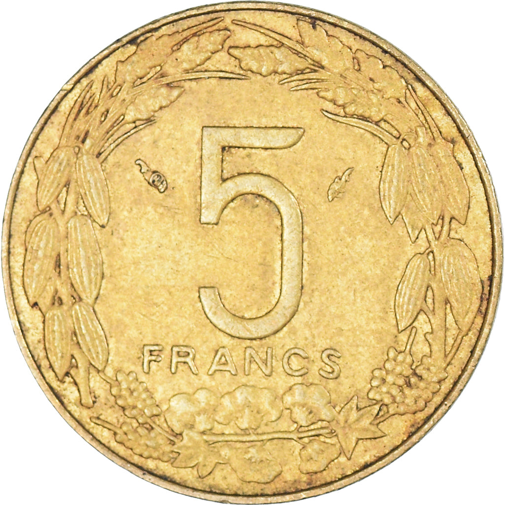 Munten, Staten van Centraal Afrika, 5 Francs, 1980