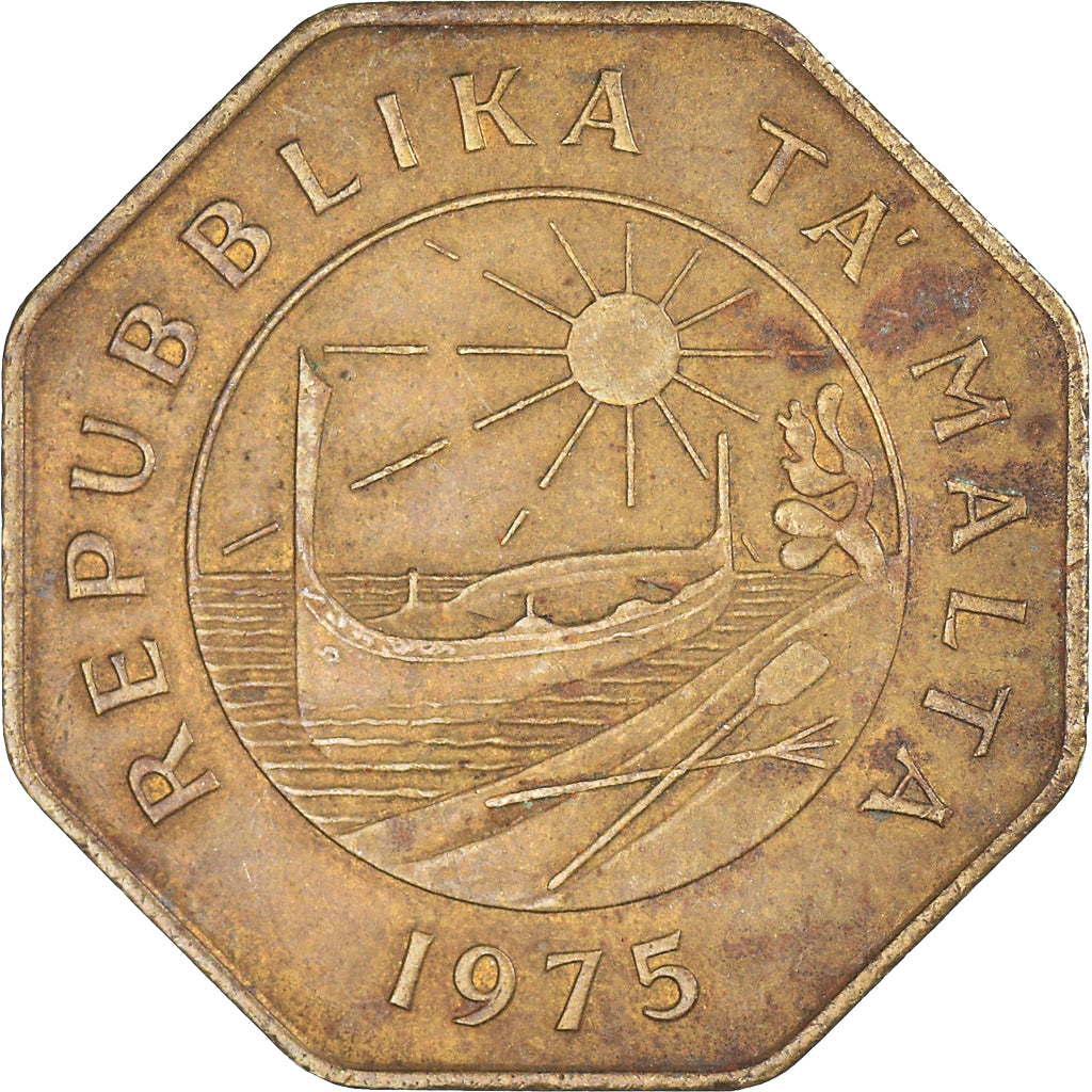 Munten, Malta, 25 Cents, 1975